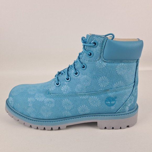 Timberland 6 IN Classic Boots Blue Floral - Picture 2 of 12